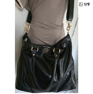 TORY BURCH Black Leather Crossbody Bag